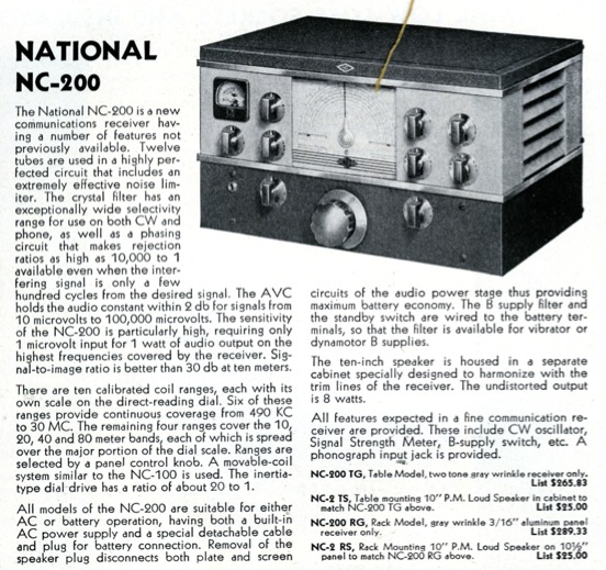 National Radio NC-200